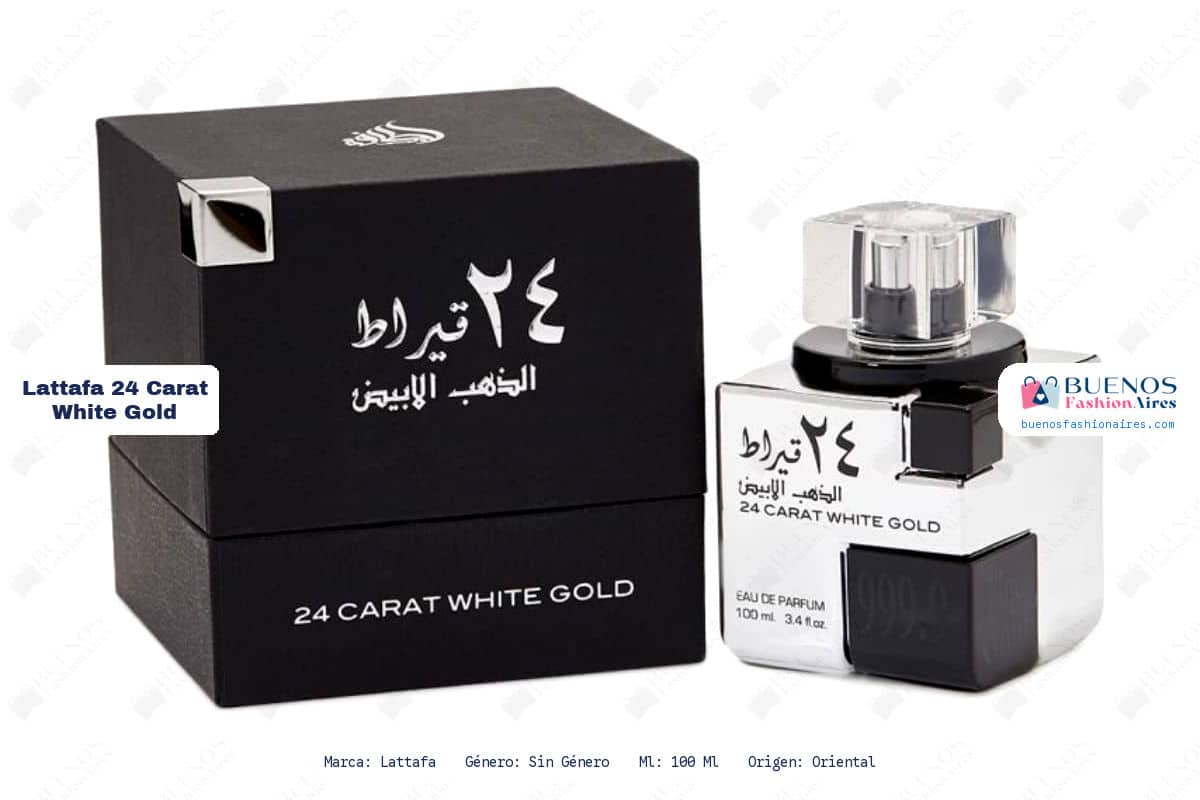 Lattafa 24 Carat White Gold