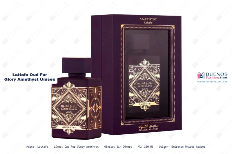 Ficha tecnica Lattafa Oud For Glory Amethyst Unisex Lattafa Oud For Glory Amethyst Unisex