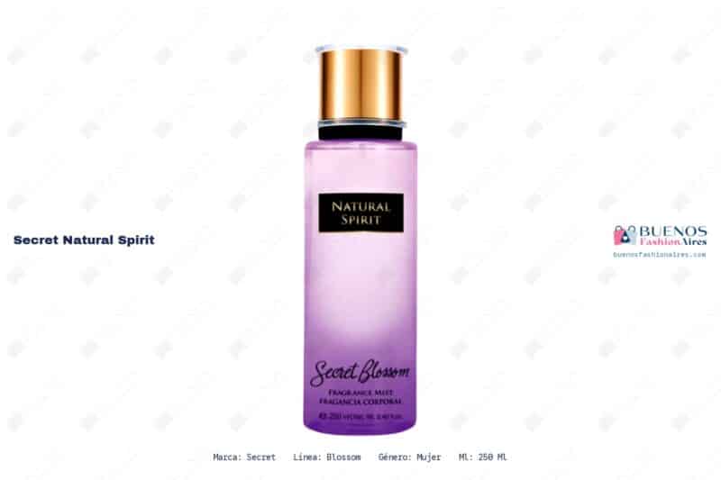 Ficha tecnica Secret Natural Spirit Secret Natural Spirit