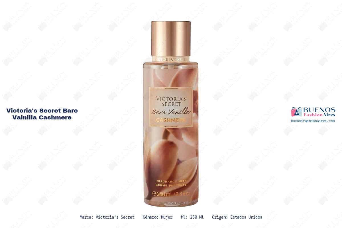 Ficha tecnica Victorias Secret Bare Vainilla Cashmere